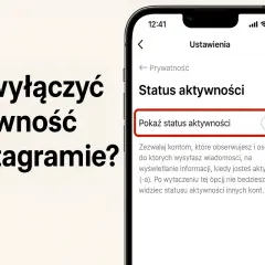 Jak wyłączyć aktywność na IG? Ekran telefonu pokazuje ustawienia prywatności, gdzie można ukryć swój status aktywności.