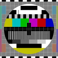 Testowy obrazek telewizyjny z kolorowymi paskami i siatką. Pomocny, gdy zastanawiasz się, jak sprawdzić antenę TV.