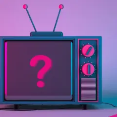 Stylizowany telewizor z pytajnikiem na ekranie. Jak sprawdzić siłę sygnału anteny? Logo TV+.