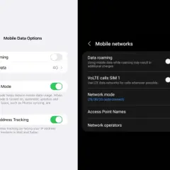 Ustawienia iPhone i Samsung Galaxy pokazują opcje roamingu danych. Dowiedz się, jak wyłączyć roaming w Plusie, aby uniknąć dodatkowych opłat.