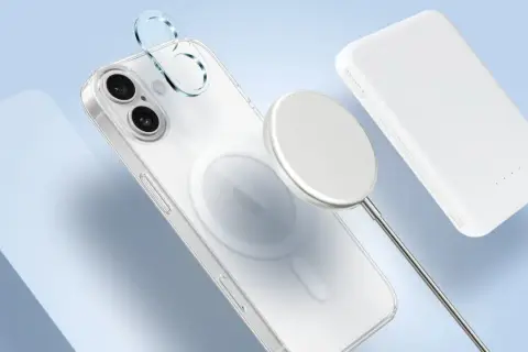 Przezroczyste etui na iPhone'a z MagSafe i powerbankiem, zapowiedź premiery iPhone 16.
