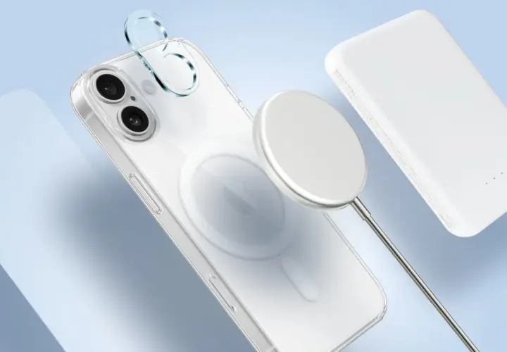 Przezroczyste etui na iPhone'a z MagSafe i powerbankiem, zapowiedź premiery iPhone 16.