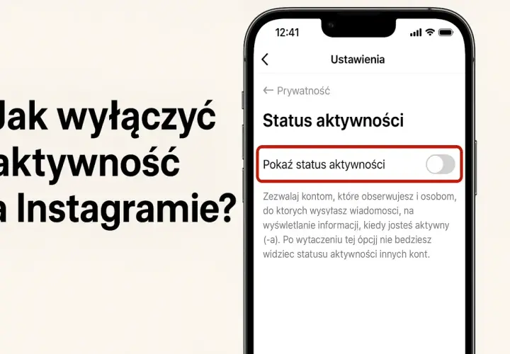 Jak wyłączyć aktywność na IG? Ekran telefonu pokazuje ustawienia prywatności, gdzie można ukryć swój status aktywności.