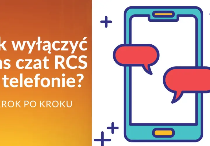 Jak wyłączyć sms czat RCS w telefonie? Instrukcja krok po kroku. Ikona telefonu z dymkami czatu.