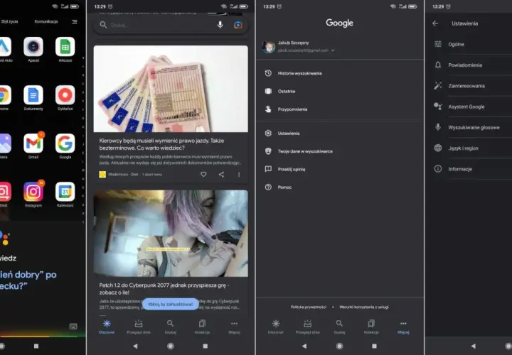 Jak włączyć Asystenta Google? Na ekranie głównym telefonu wybierz ikonę Google, a następnie "Ustawienia" i "Asystent Google".
