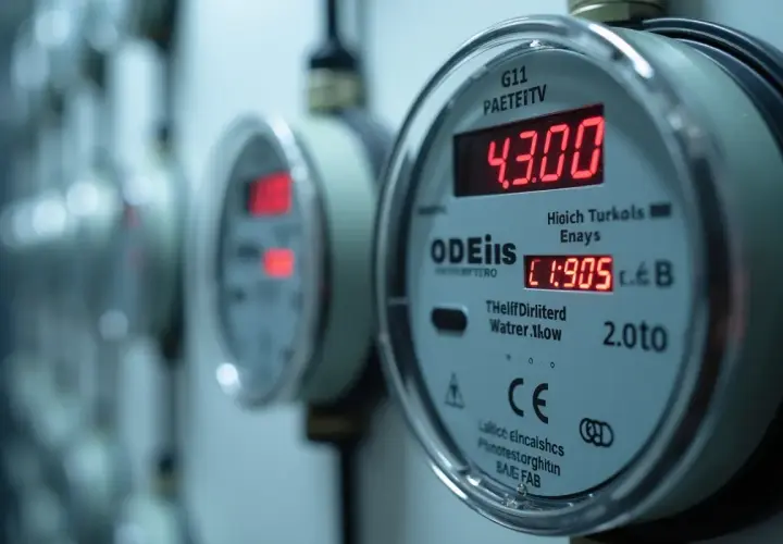 Cyfrowy licznik prądu G11 z odczytem 4.300. Pozwala to łatwo sprawdzić zużycie energii.