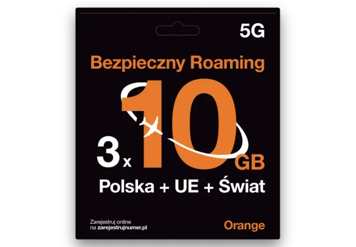 Karta SIM Orange 5G z 10 GB na roaming w Polsce, UE i świecie. Chcesz wiedzieć, jak wyłączyć roaming w Orange? Sprawdź szczegóły.