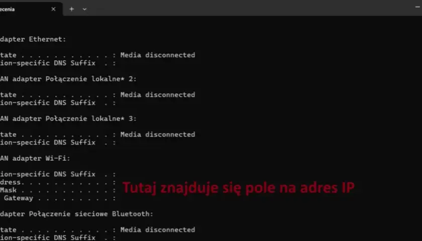 Urządzenie w sieci komputerowej któremu przypisano adres IP - co to znaczy?