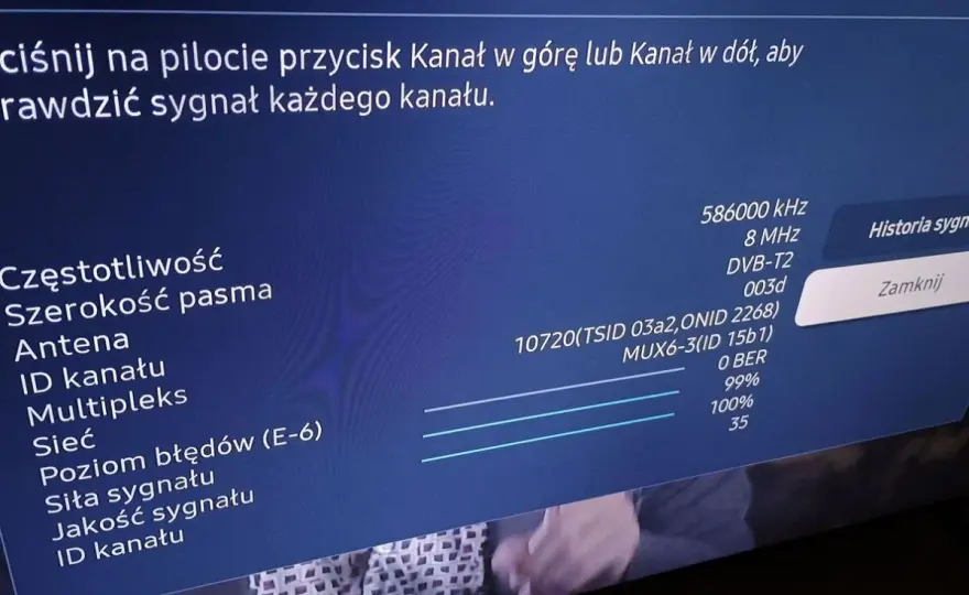 Samsung TV - jak sprawdzić sygnał anteny i naprawić odbiór?