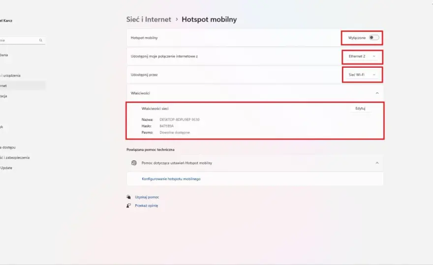 Hotspot z komputera - Windows 10/11. Jak udostępnić internet?