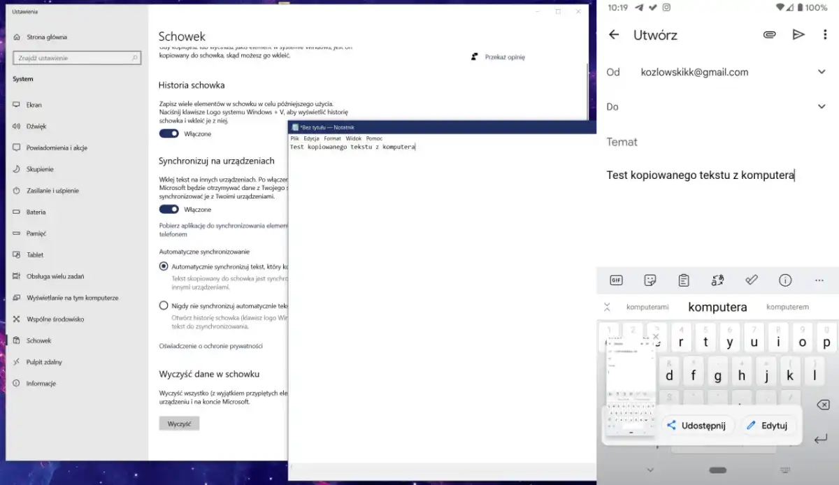 Schowek Windows - historia, synchronizacja i typowe problemy