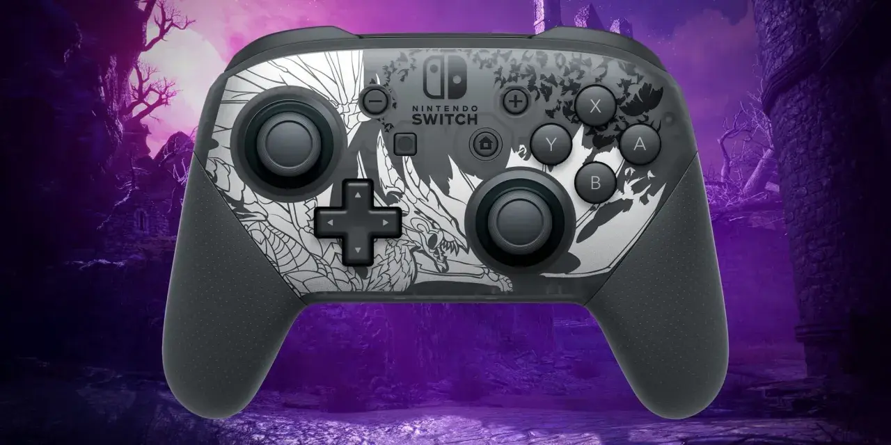 Szary pad Nintendo Switch z motywem smoka. Dowiedz się, jak podłączyć pada Nintendo do PC, by cieszyć się grami na większym ekranie.