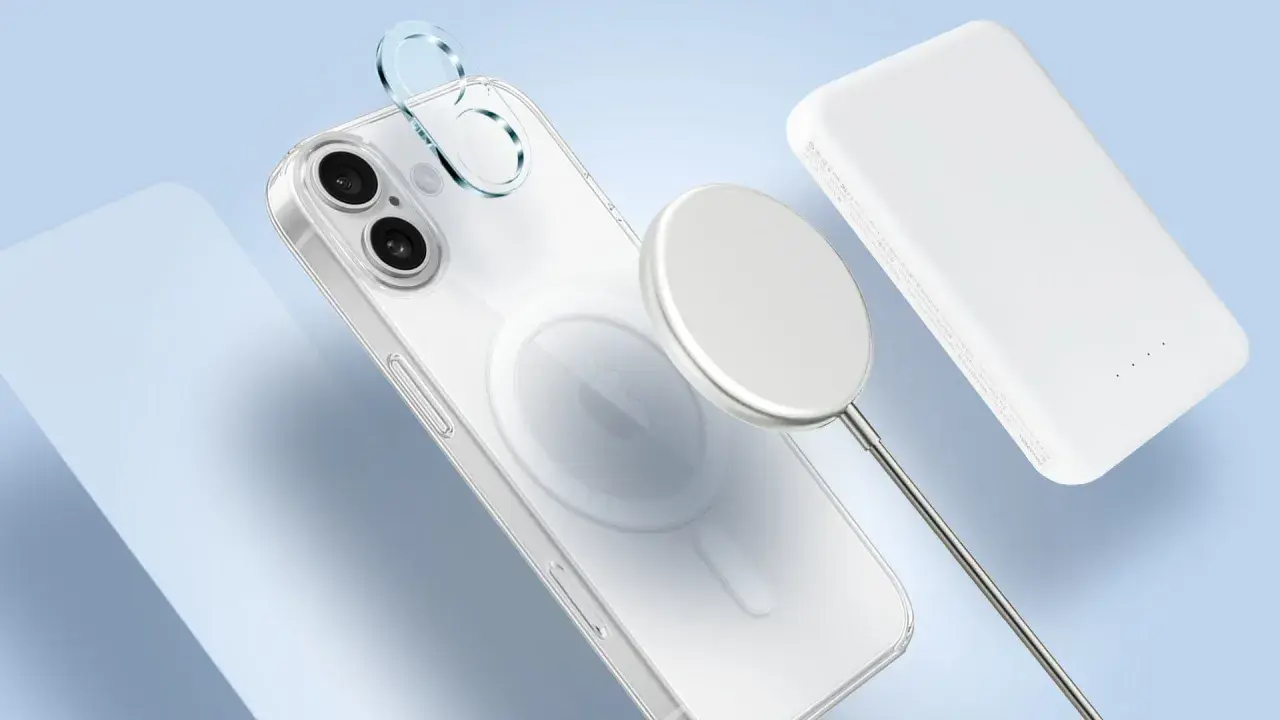 Przezroczyste etui na iPhone'a z MagSafe i powerbankiem, zapowiedź premiery iPhone 16.