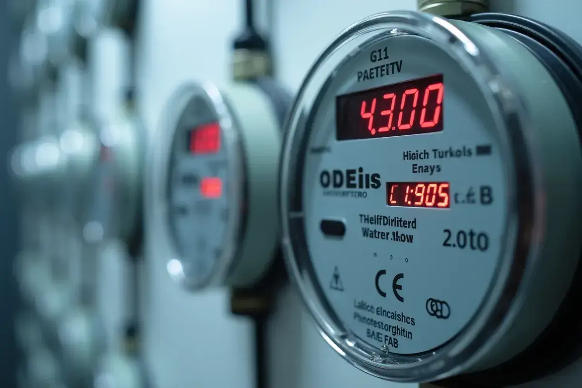 Cyfrowy licznik prądu G11 z odczytem 4.300. Pozwala to łatwo sprawdzić zużycie energii.