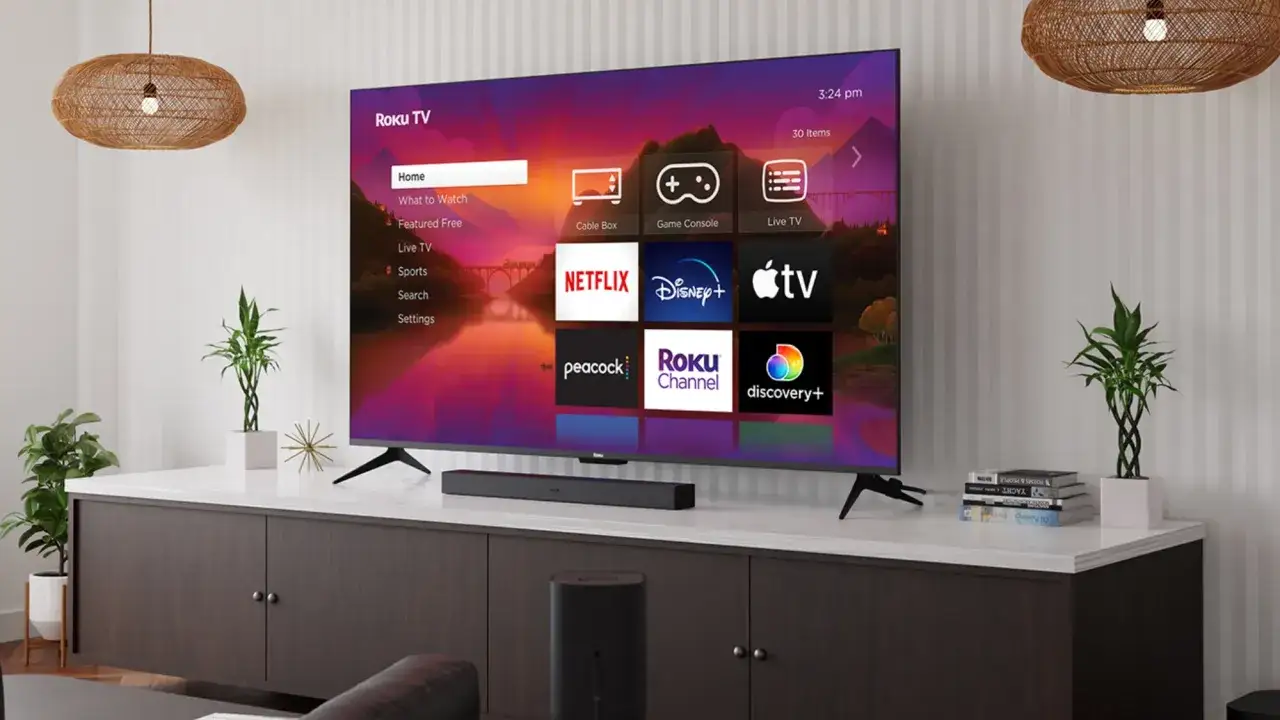 Czy da się oglądać telewizję bez anteny? Tak, dzięki Roku TV i aplikacjom takim jak Netflix, Disney+, Apple TV, Peacock, Roku Channel i Discovery+.