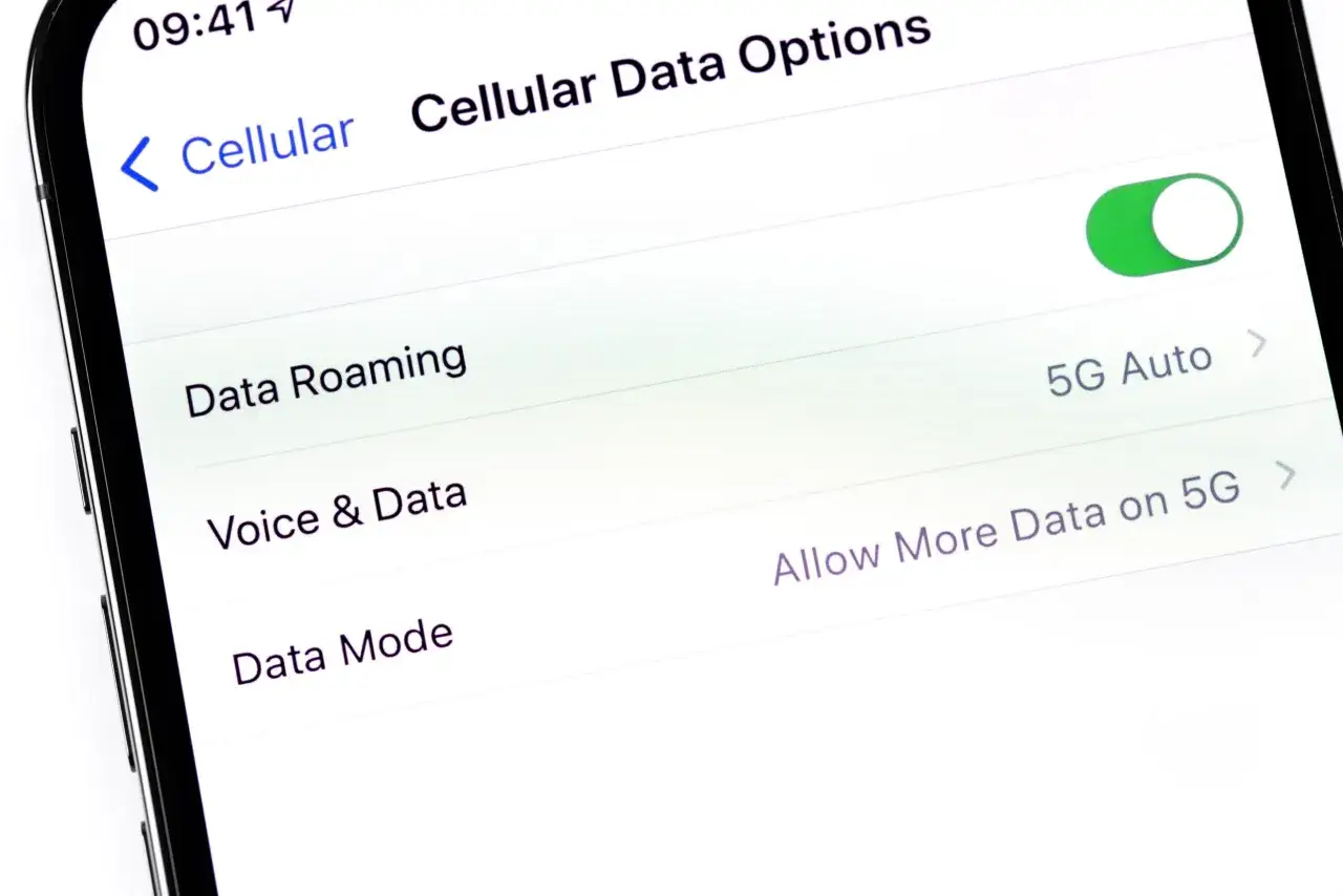 Ustawienia telefonu pokazują opcję 