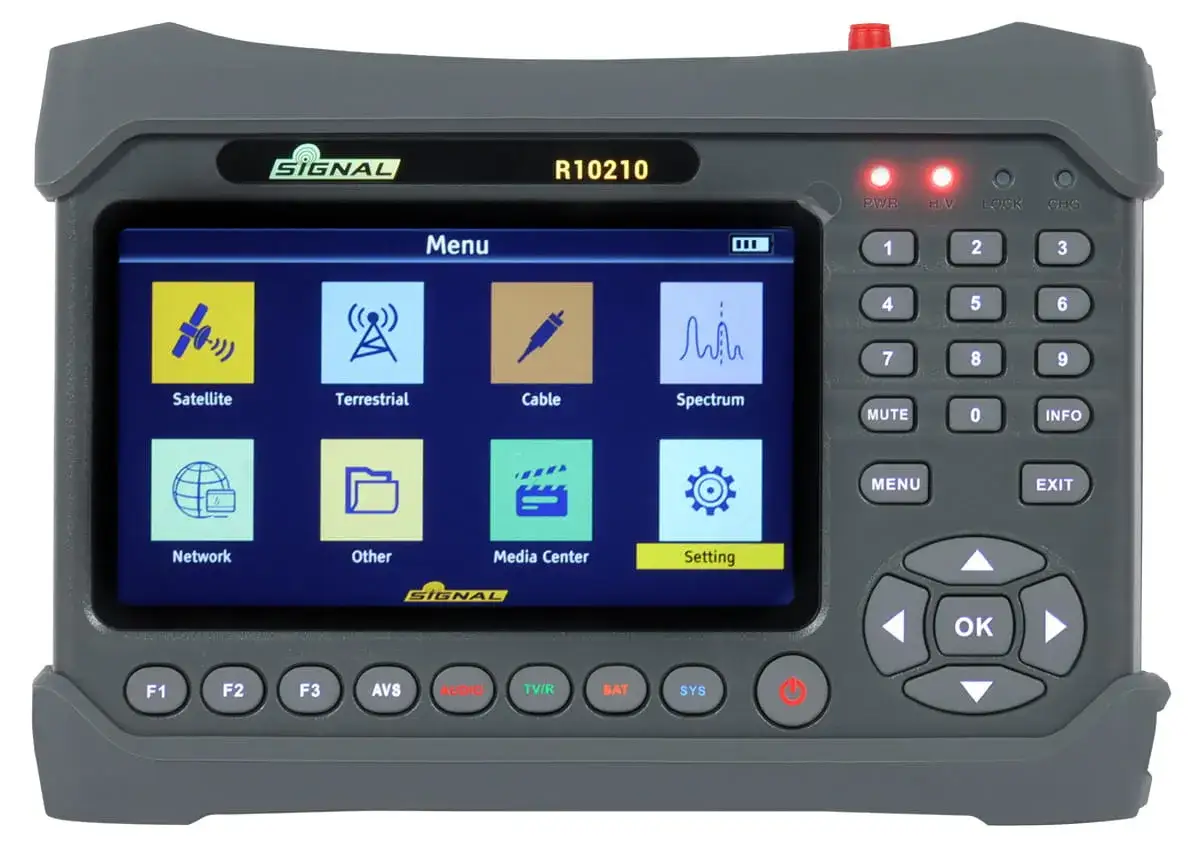 Miernik sygnału TV Signal R10210 z menu