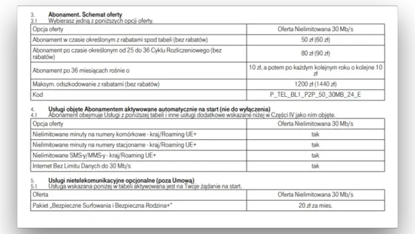 T-Mobile abonament za 25 zł miesięcznie. Oferta obejmuje nielimitowane minuty, SMS/MMS i internet do 30 Mb/s.